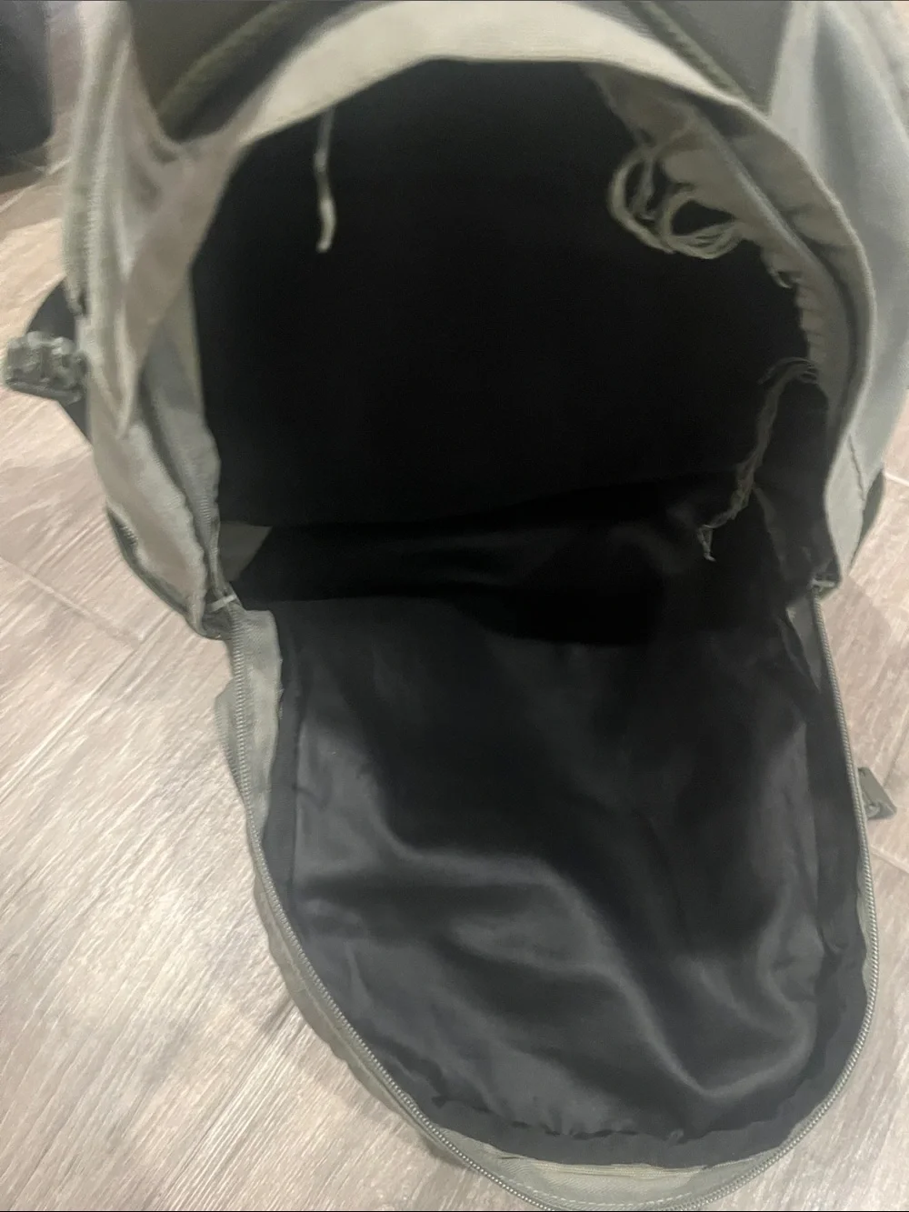 PINK Victoria's Secret Olive Green Dual-Compartment Backpack